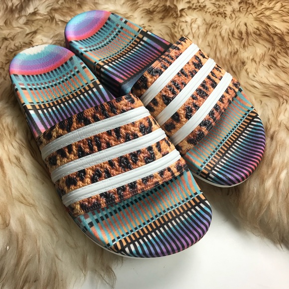 adidas fluffy slides